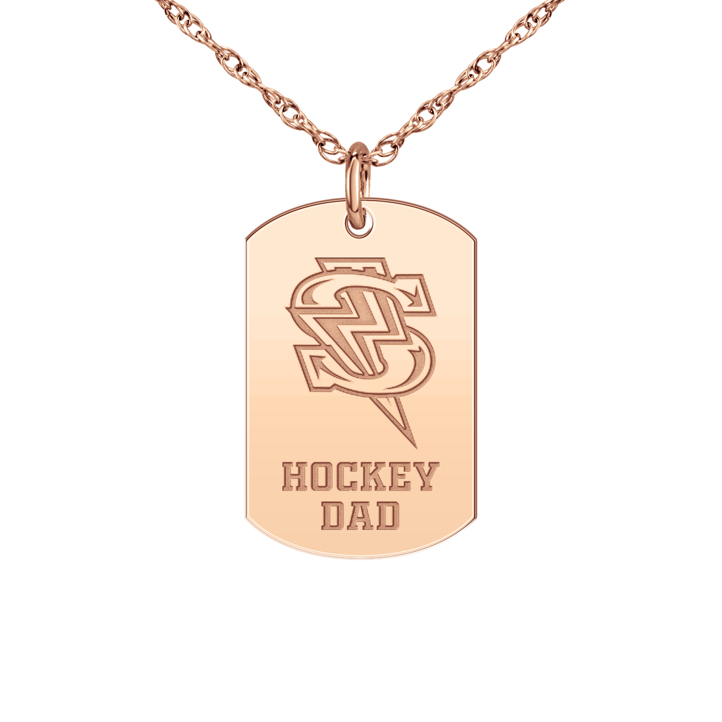 Windy City Storm Bolt Hockey Dad Tag