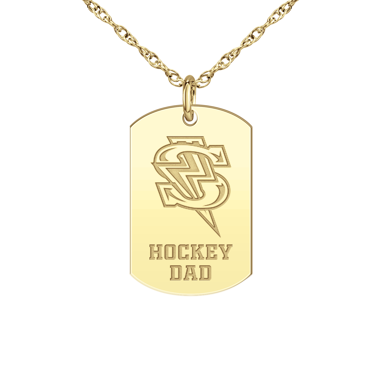 Windy City Storm Bolt Hockey Dad Tag