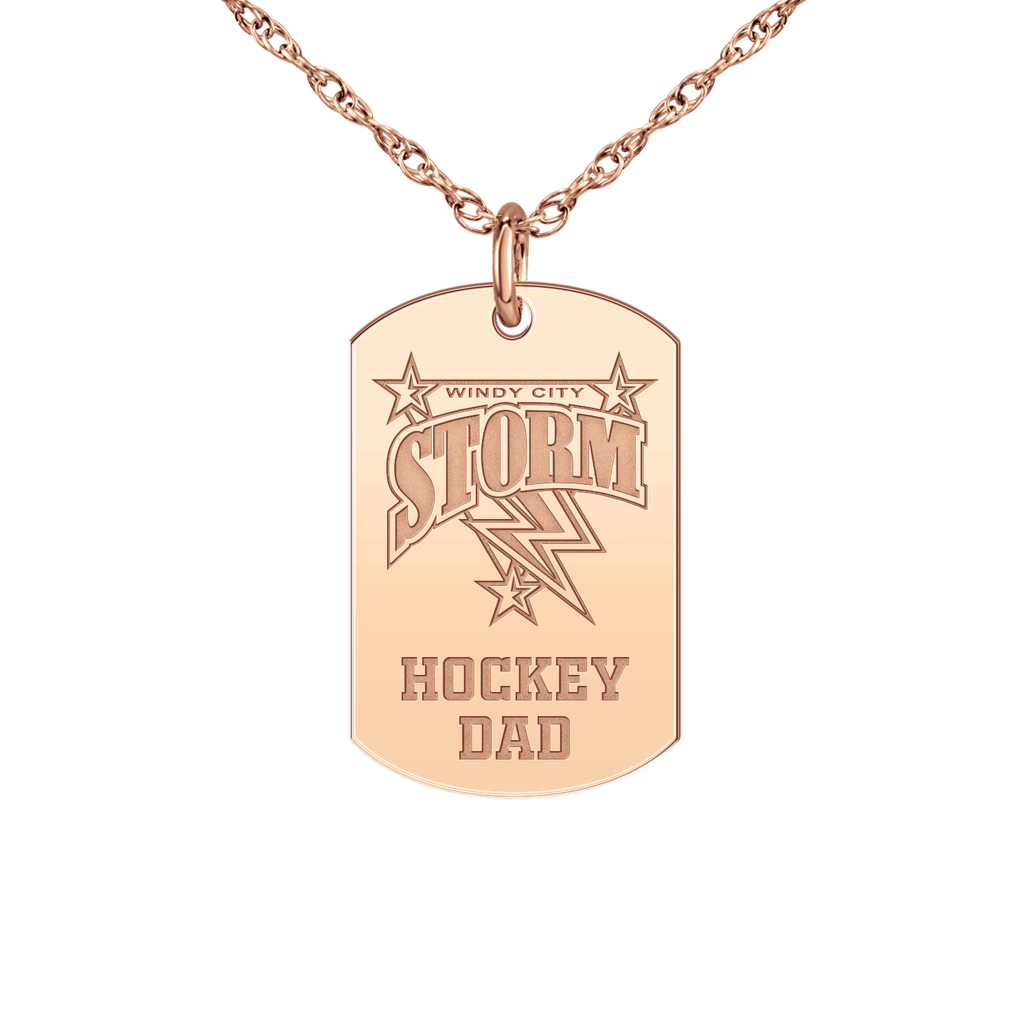 Windy City Storm Hockey Dad Tag