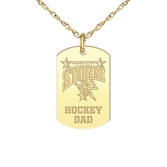Windy City Storm Hockey Dad Tag