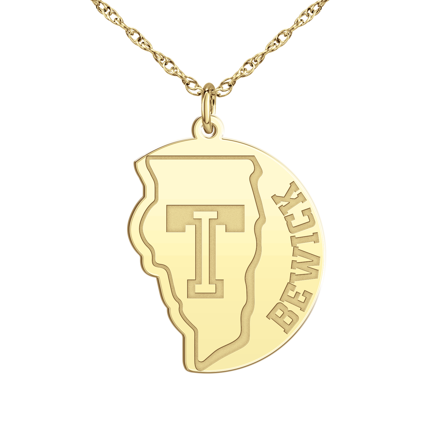 Team Illinois Player's Name Pendant