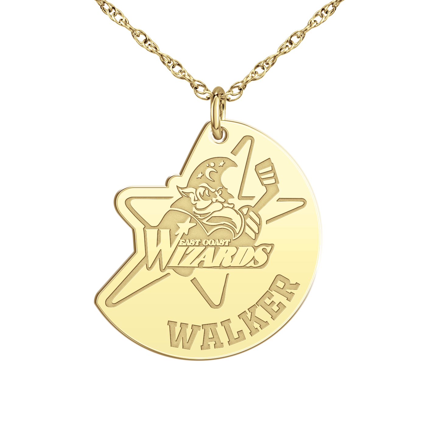 East Coast Wizards Name Logo Pendant