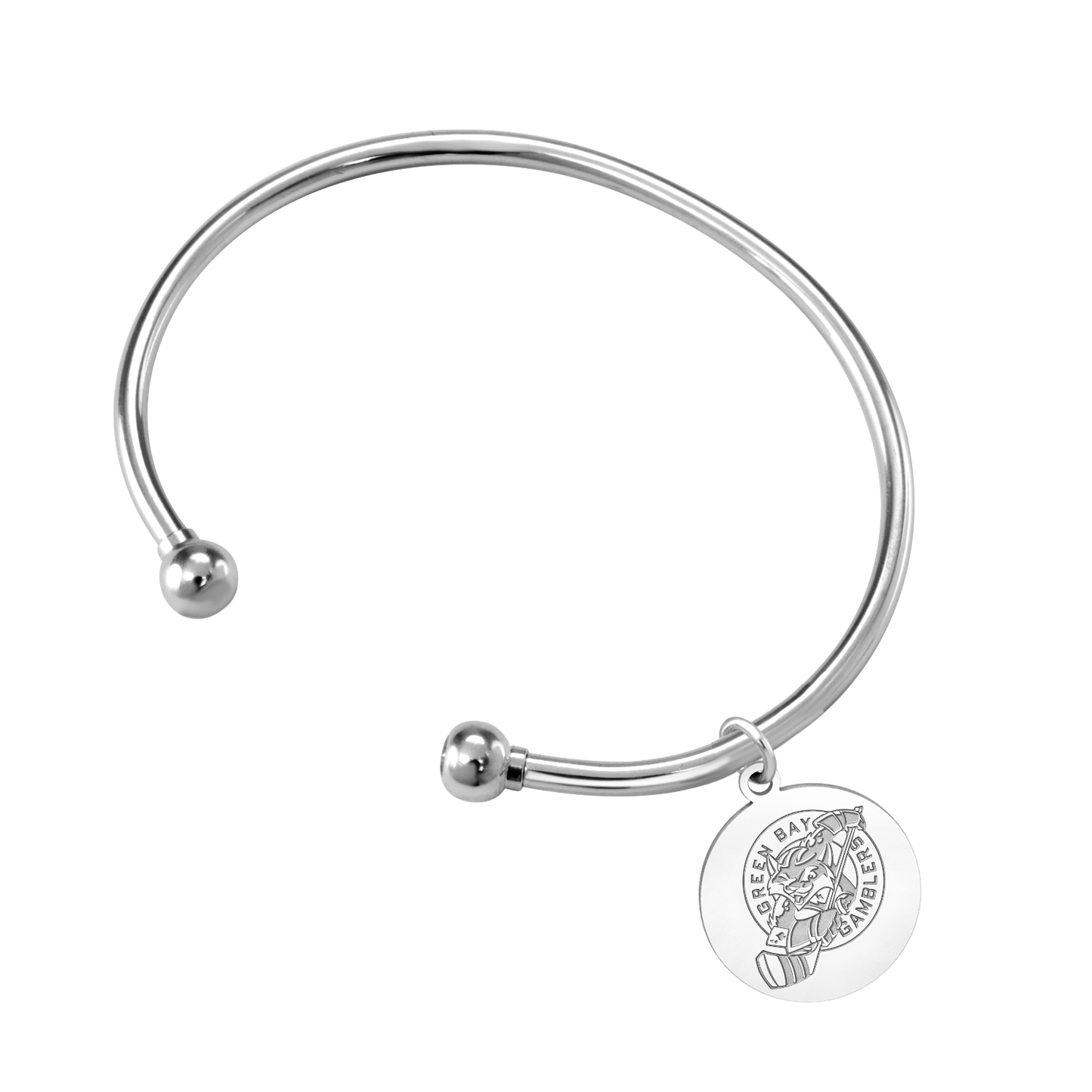 Green Bay Gamblers Logo Cuff Bracelet