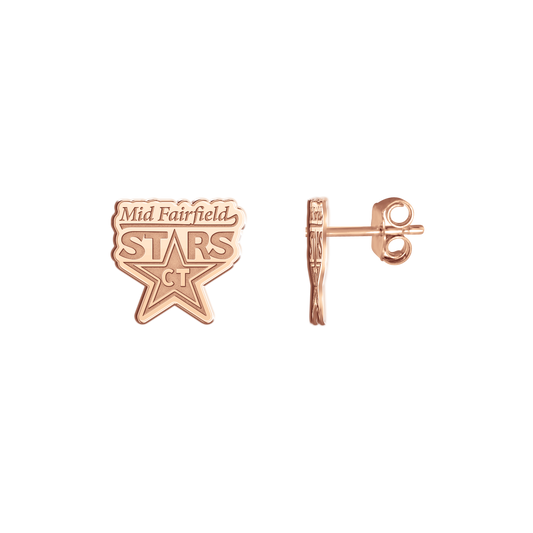 Mid Fairfield Stars Logo Earrings