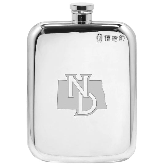 North Dakota Logo Flask