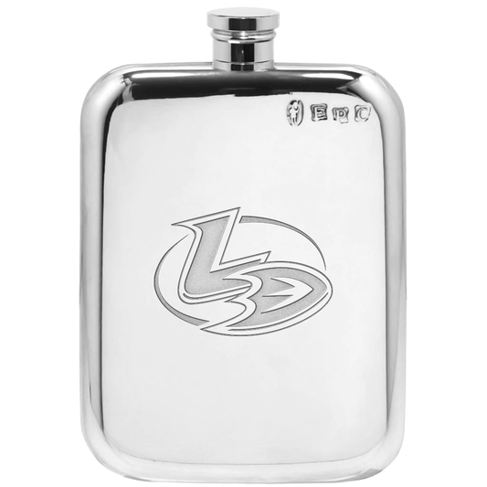 Lady Ducks Logo Flask