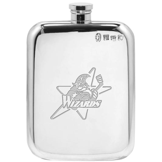 East Coast Wizards Logo Flask