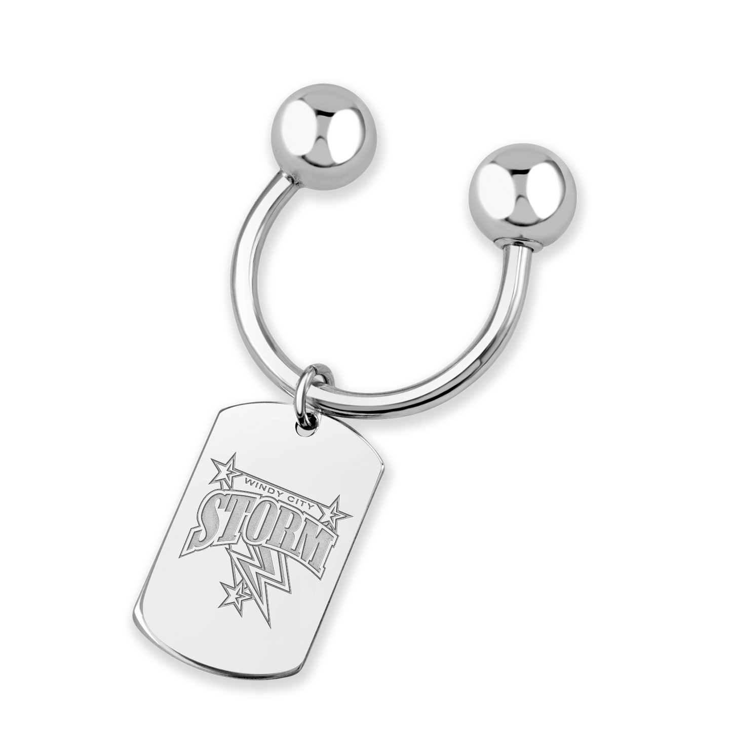Windy City Storm Tag Key Chain