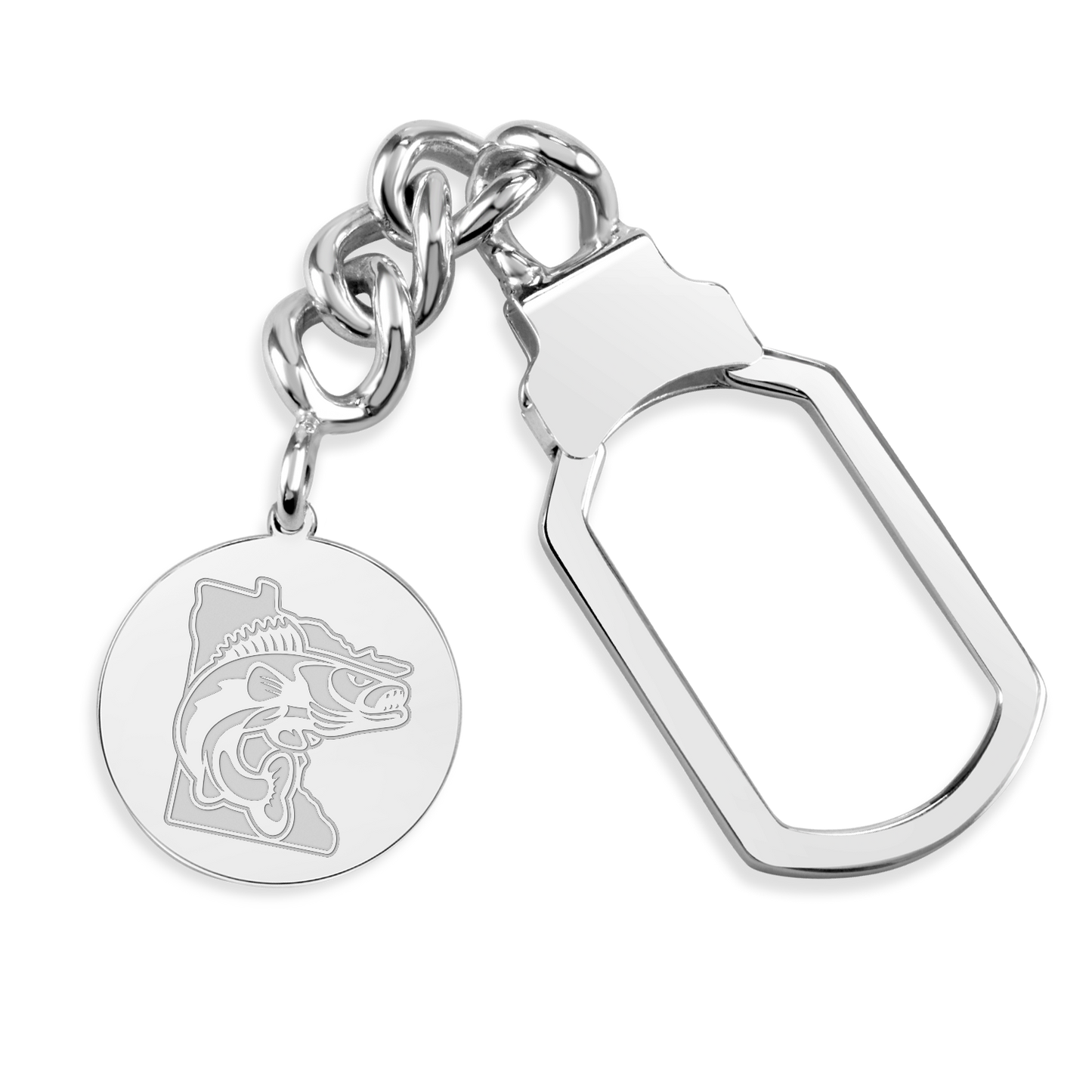 Minnesota Walleye Tension Lock Key Chain Disc