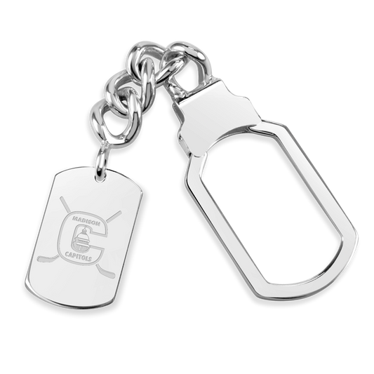 Madison Capitols Youth Hockey Tension Lock Key Chain Tag