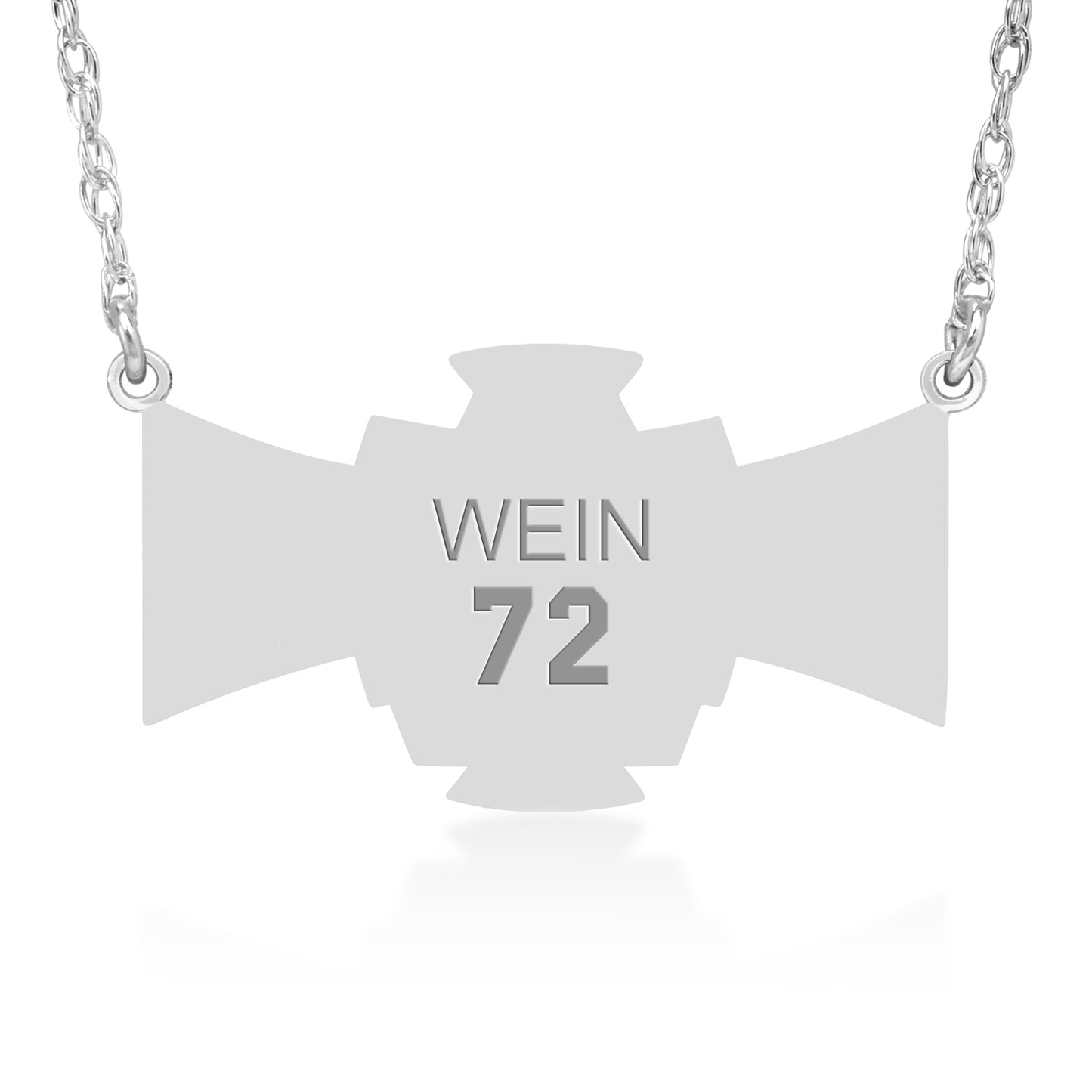 Mission Signature Logo Plaque Necklace