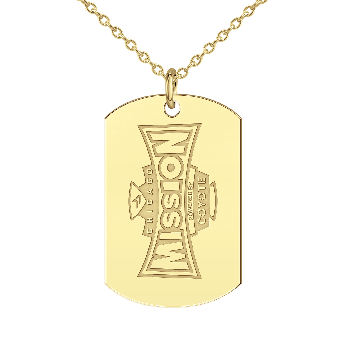 Chicago Mission Vertical Signature Tag Large