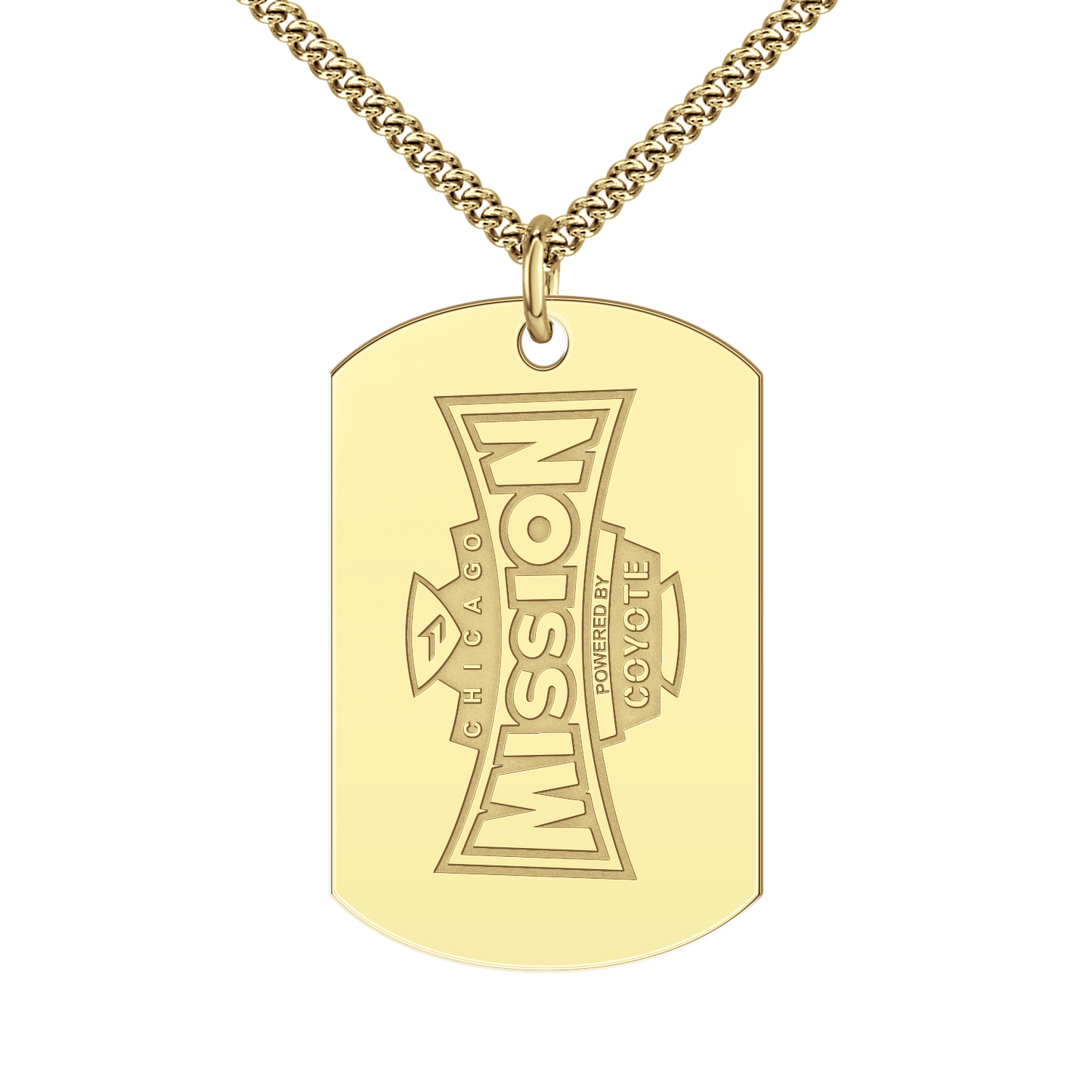 Chicago Mission Vertical Signature Tag Large