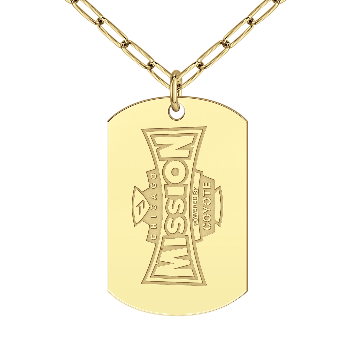 Chicago Mission Vertical Signature Tag Large