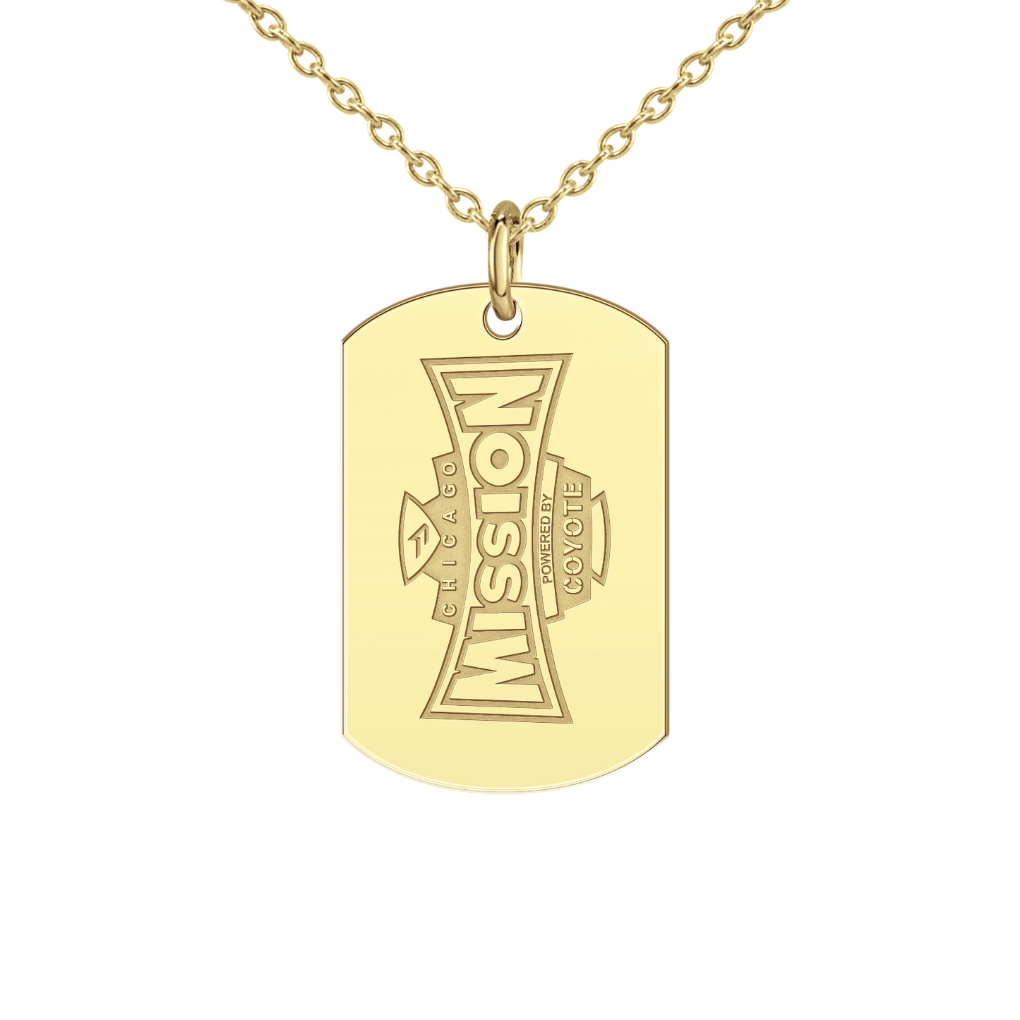 Chicago Mission Vertical Signature Tag Small