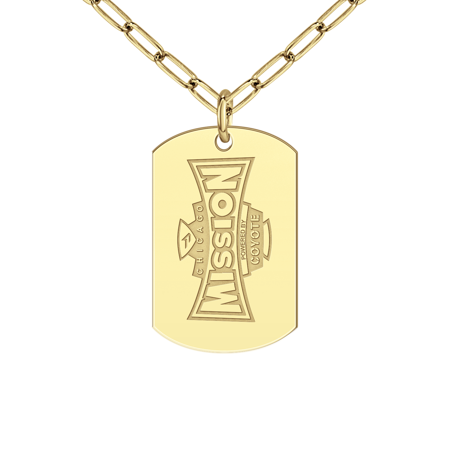 Chicago Mission Vertical Signature Tag Small