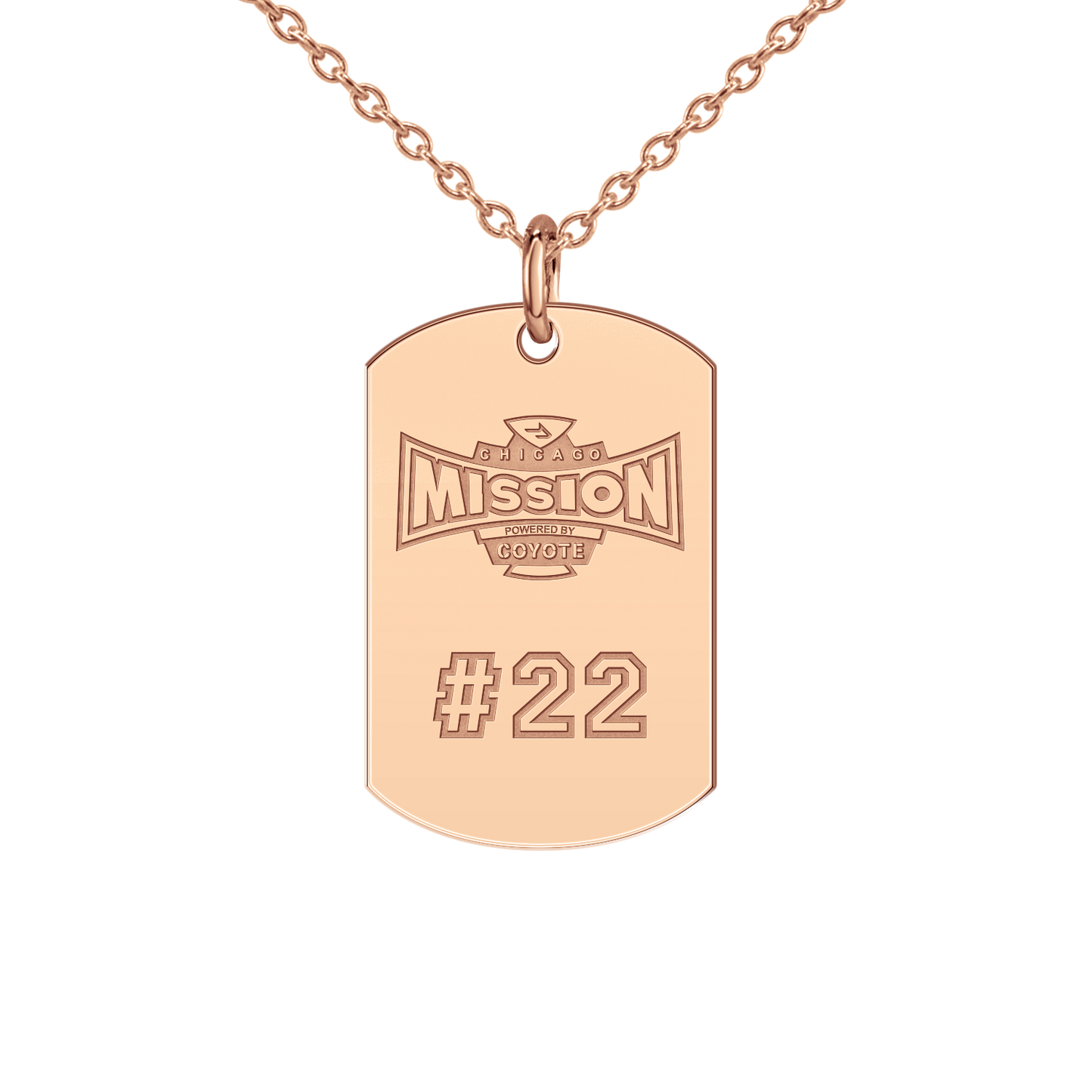 Chicago Mission Player’s Number Tag Small