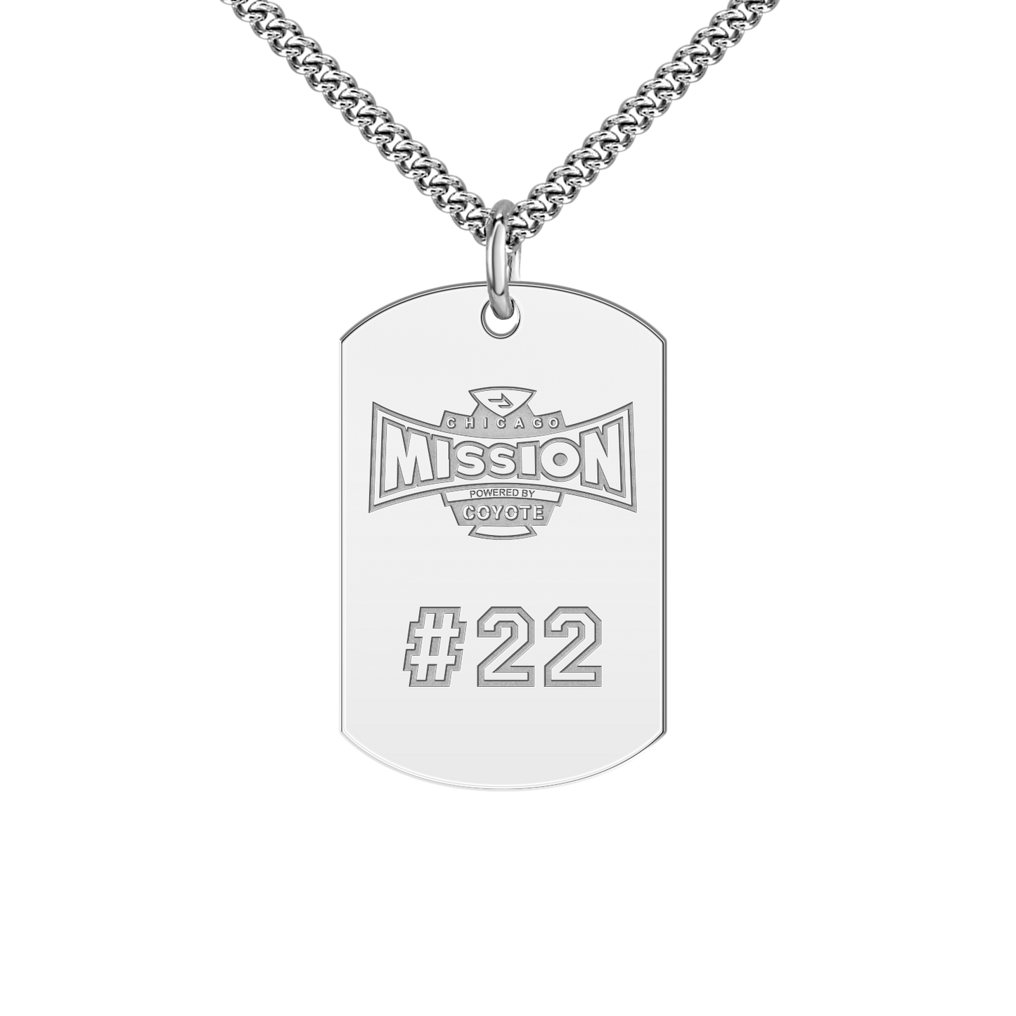 Chicago Mission Player’s Number Tag Small