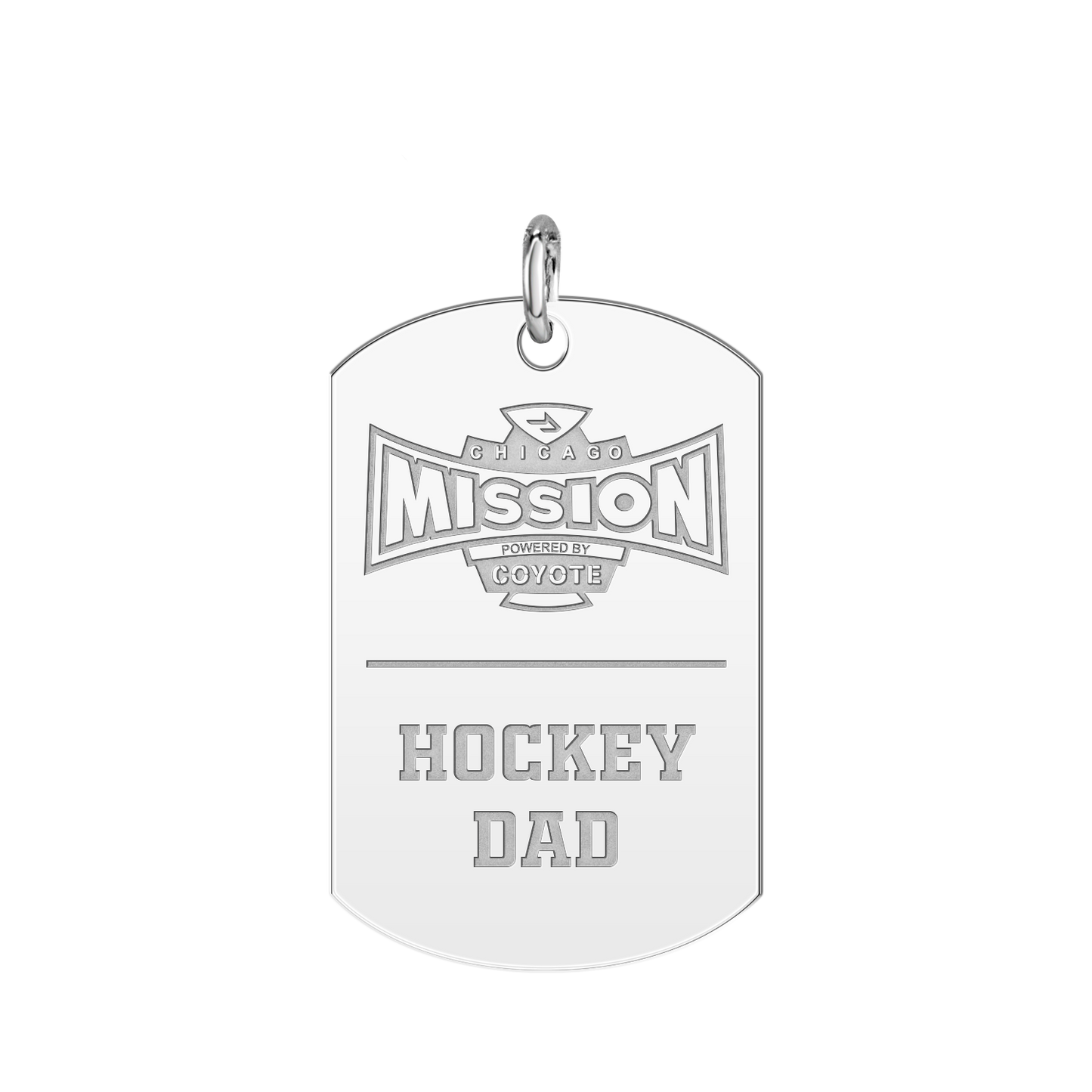 Chicago Mission Hockey Dad Tag