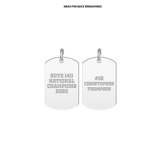 Windy City Storm Bolt Hockey Dad Tag