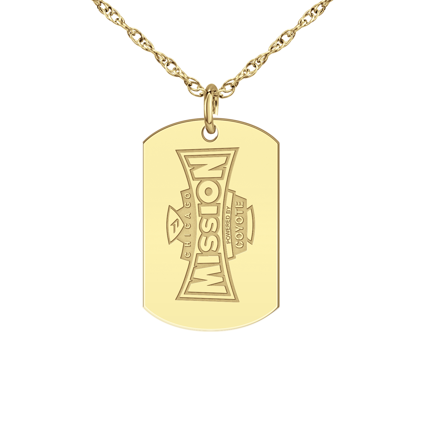 Chicago Mission Vertical Signature Tag Small