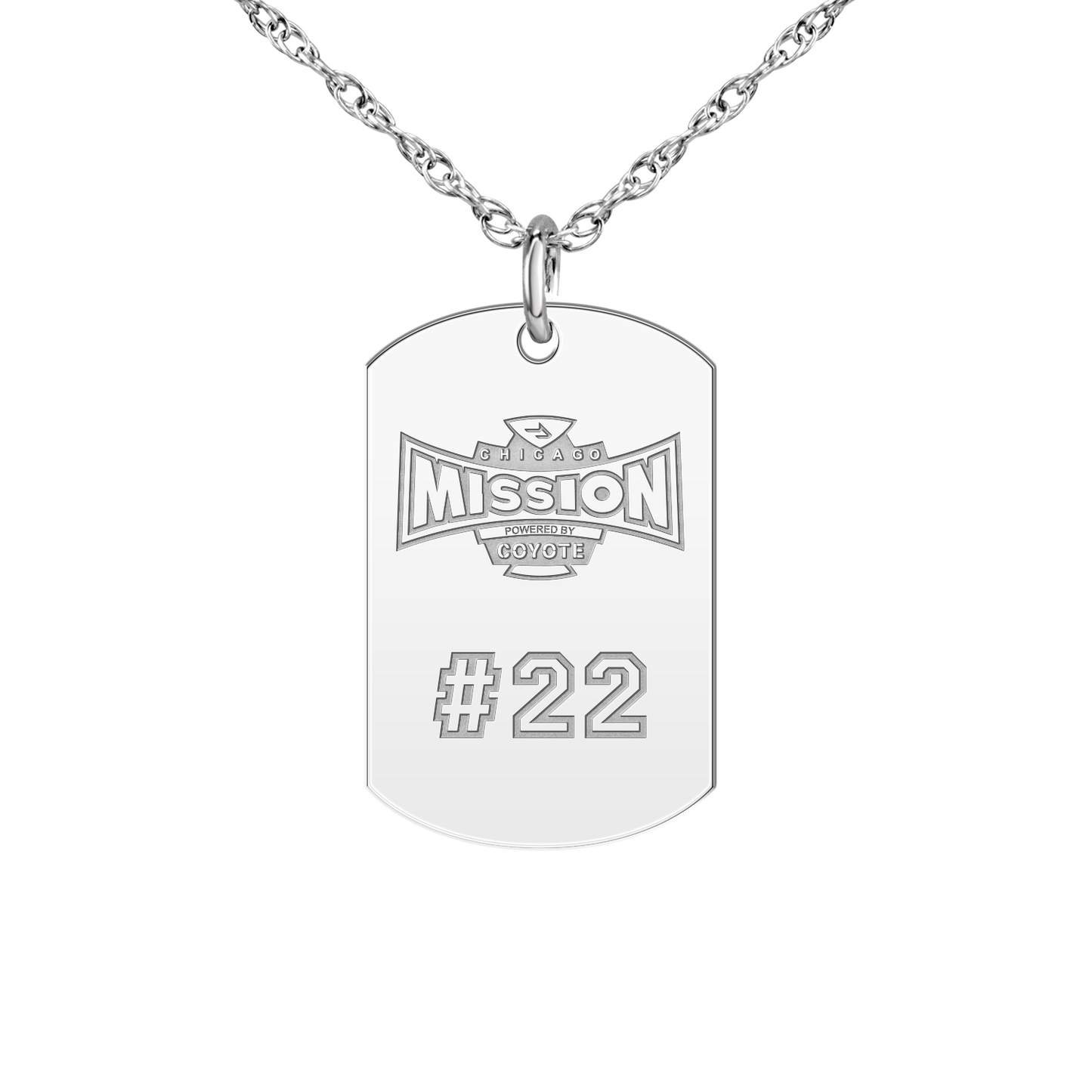 Chicago Mission Player’s Number Tag Small
