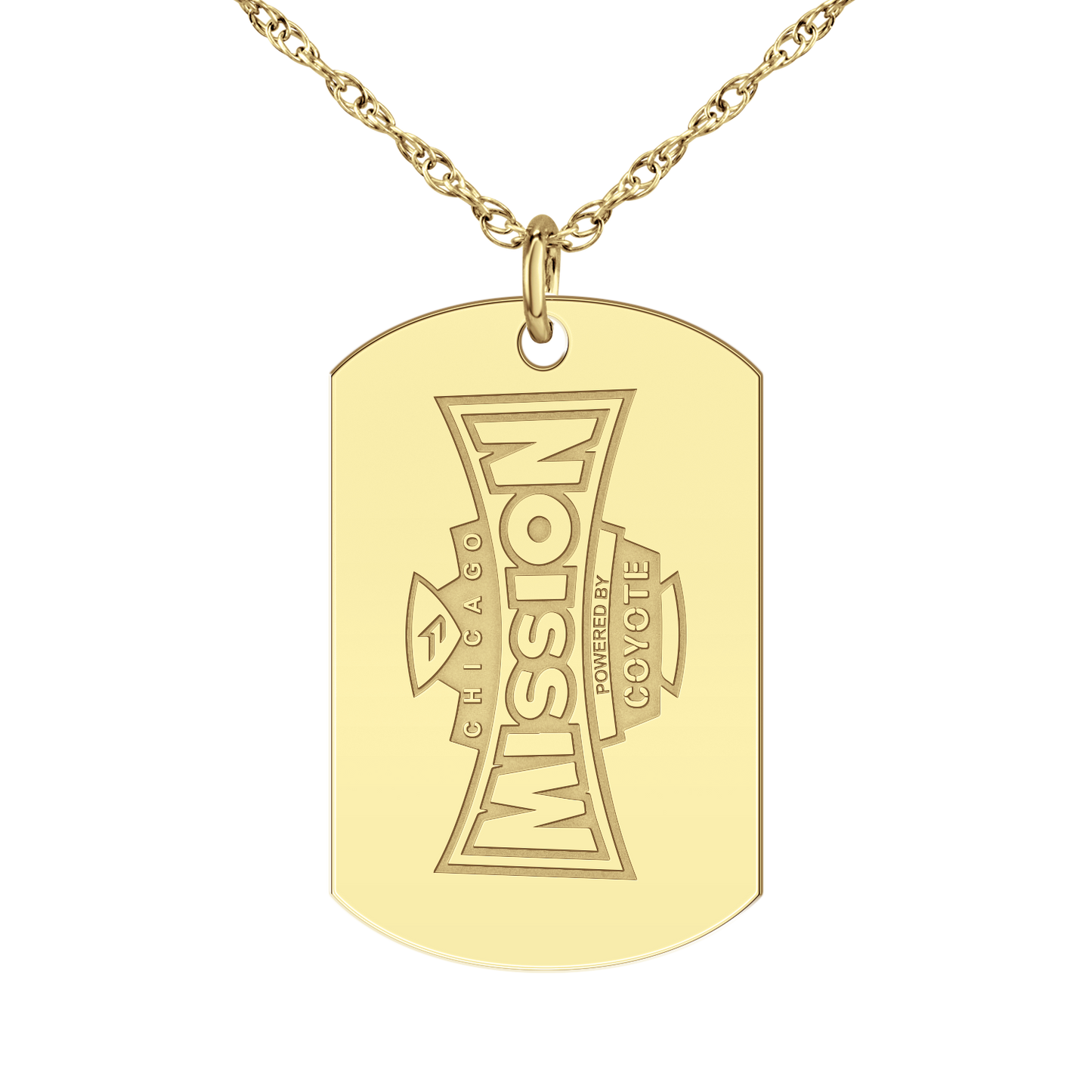 Chicago Mission Vertical Signature Tag Large