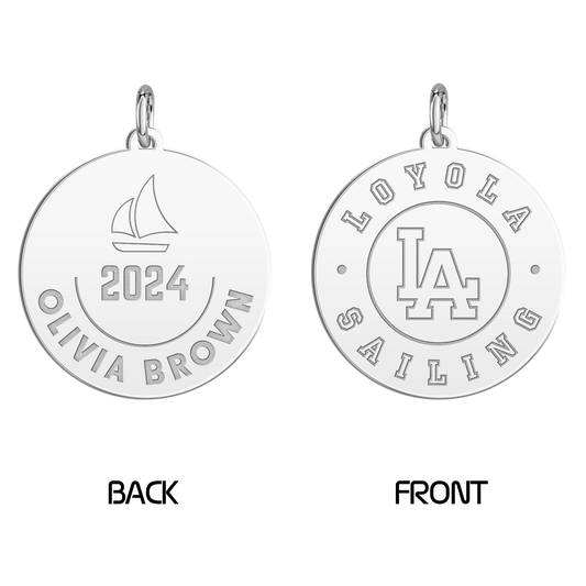 Loyola Academy Sailing Disc Tension Key Chain