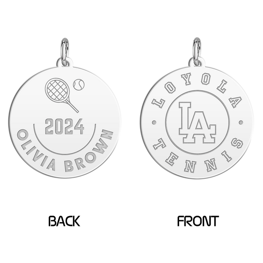 Loyola Academy Tennis Disc Key Chain