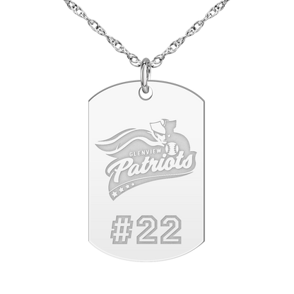 Glenview Patriots Player’s Number Tag Large