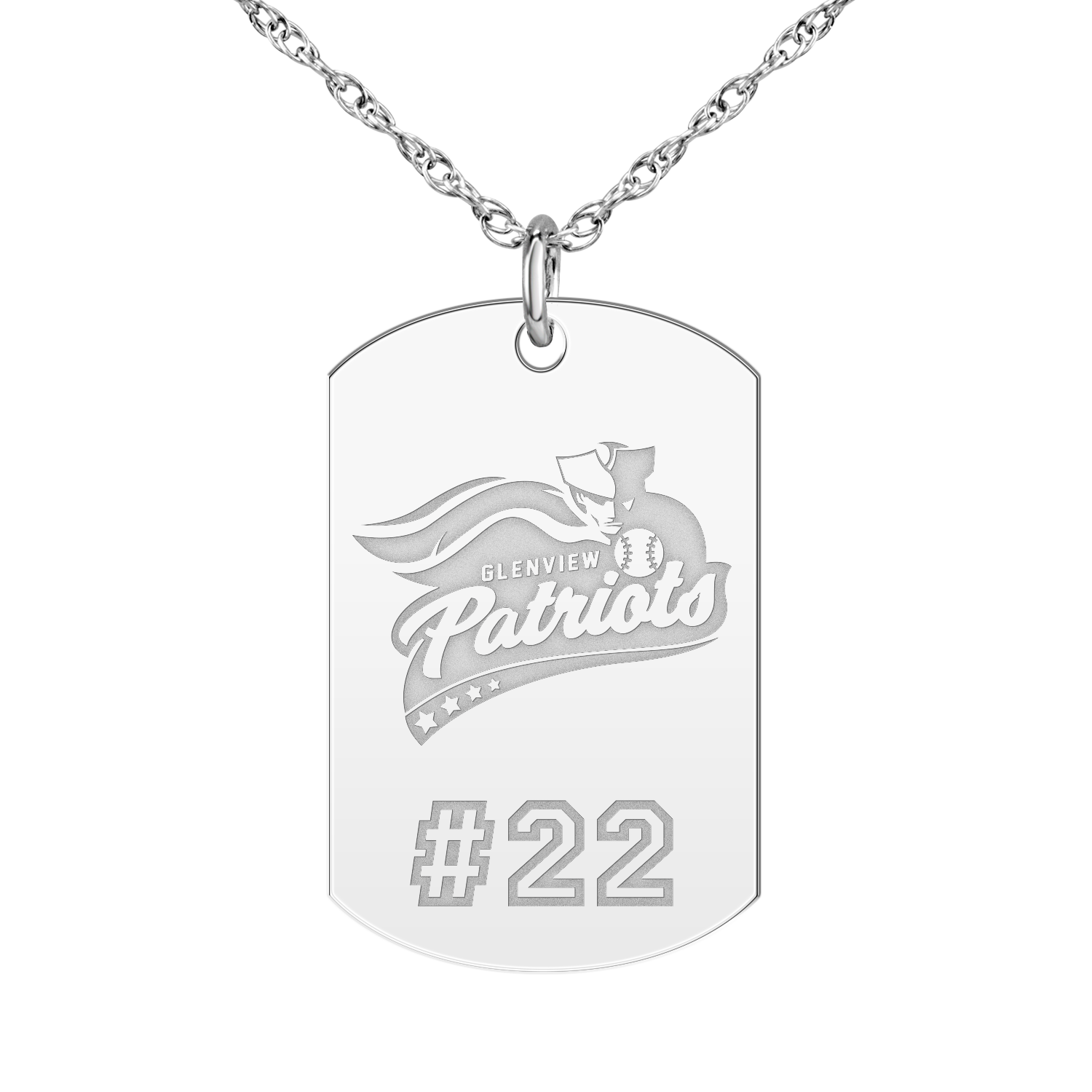Glenview Patriots Player’s Number Tag Large