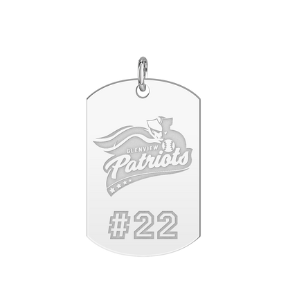 Glenview Patriots Player’s Number Tag Large