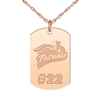 Glenview Patriots Player’s Number Tag Large