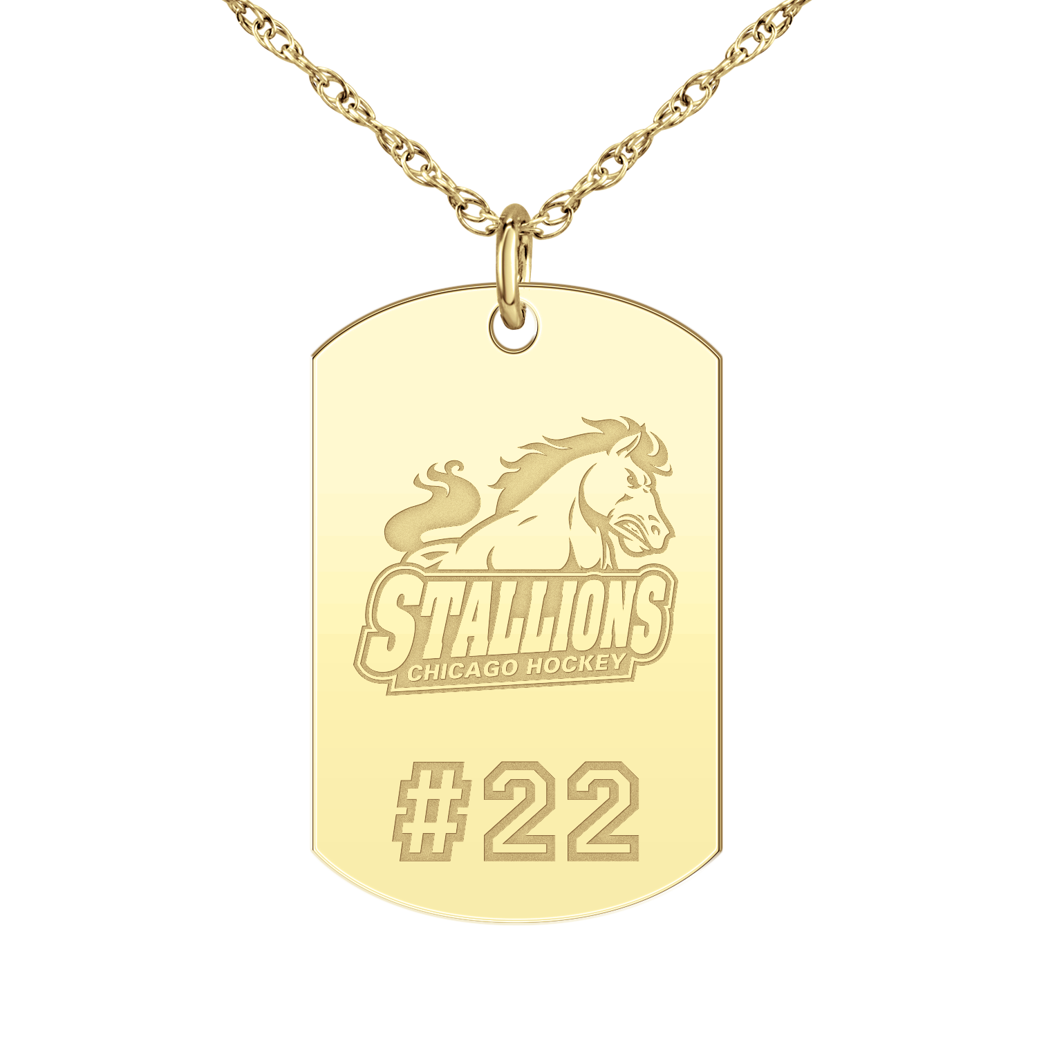 Chicago Stallions Player’s Number Tag Large
