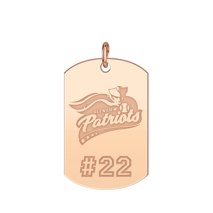 Glenview Patriots Player’s Number Tag Large