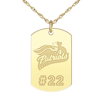 Glenview Patriots Player’s Number Tag Large