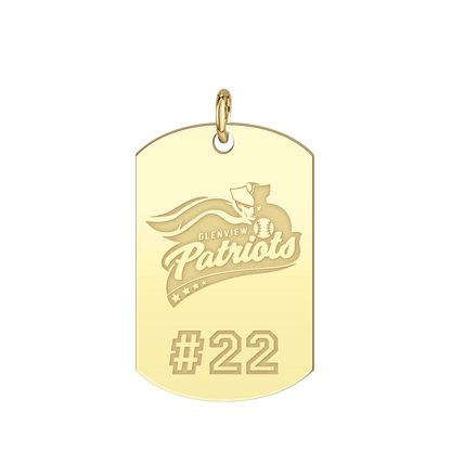 Glenview Patriots Player’s Number Tag Large