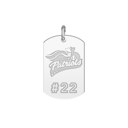 Glenview Patriots Player’s Number Tag Small