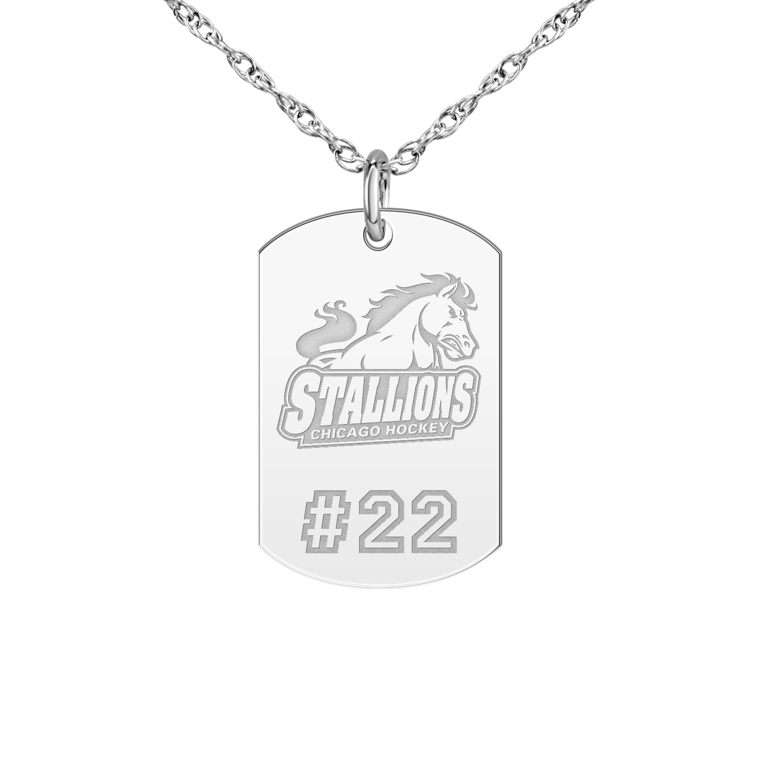 Chicago Stallions Player’s Number Tag Small
