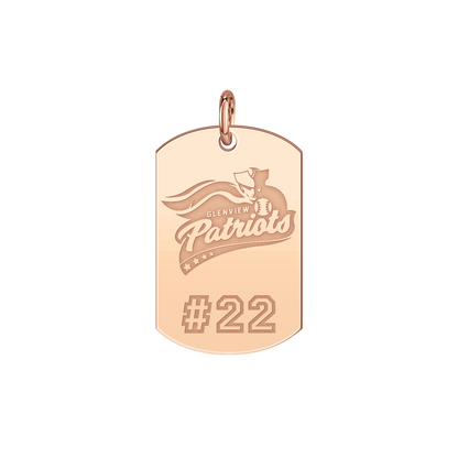 Glenview Patriots Player’s Number Tag Small