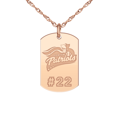 Glenview Patriots Player’s Number Tag Small