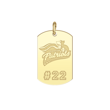 Glenview Patriots Player’s Number Tag Small