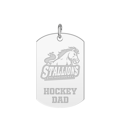 Chicago Stallions Hockey Dad Tag