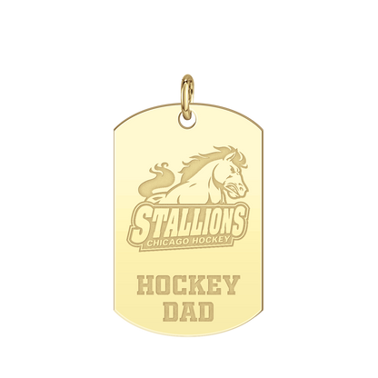 Chicago Stallions Hockey Dad Tag