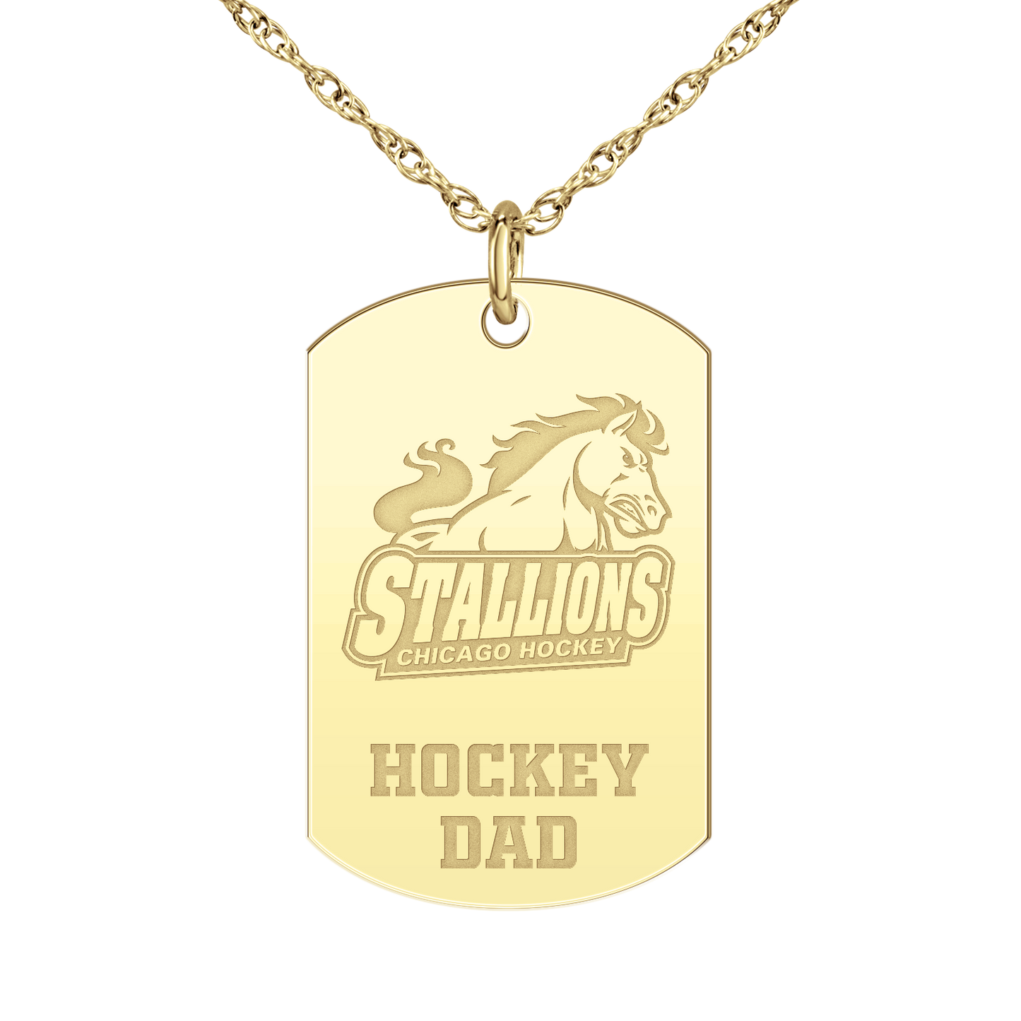 Chicago Stallions Hockey Dad Tag
