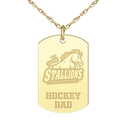 Chicago Stallions Hockey Dad Tag