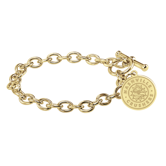 Nashville Crushers Logo Toggle Bracelet