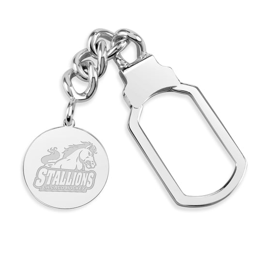 Chicago Stallions Tension Lock Key Chain Disc