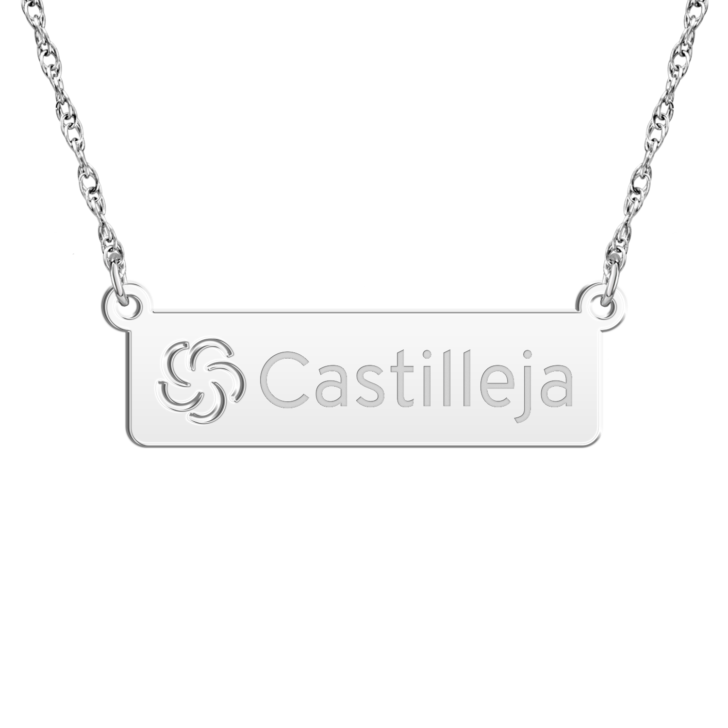 Castilleja Pierced Bar Necklace