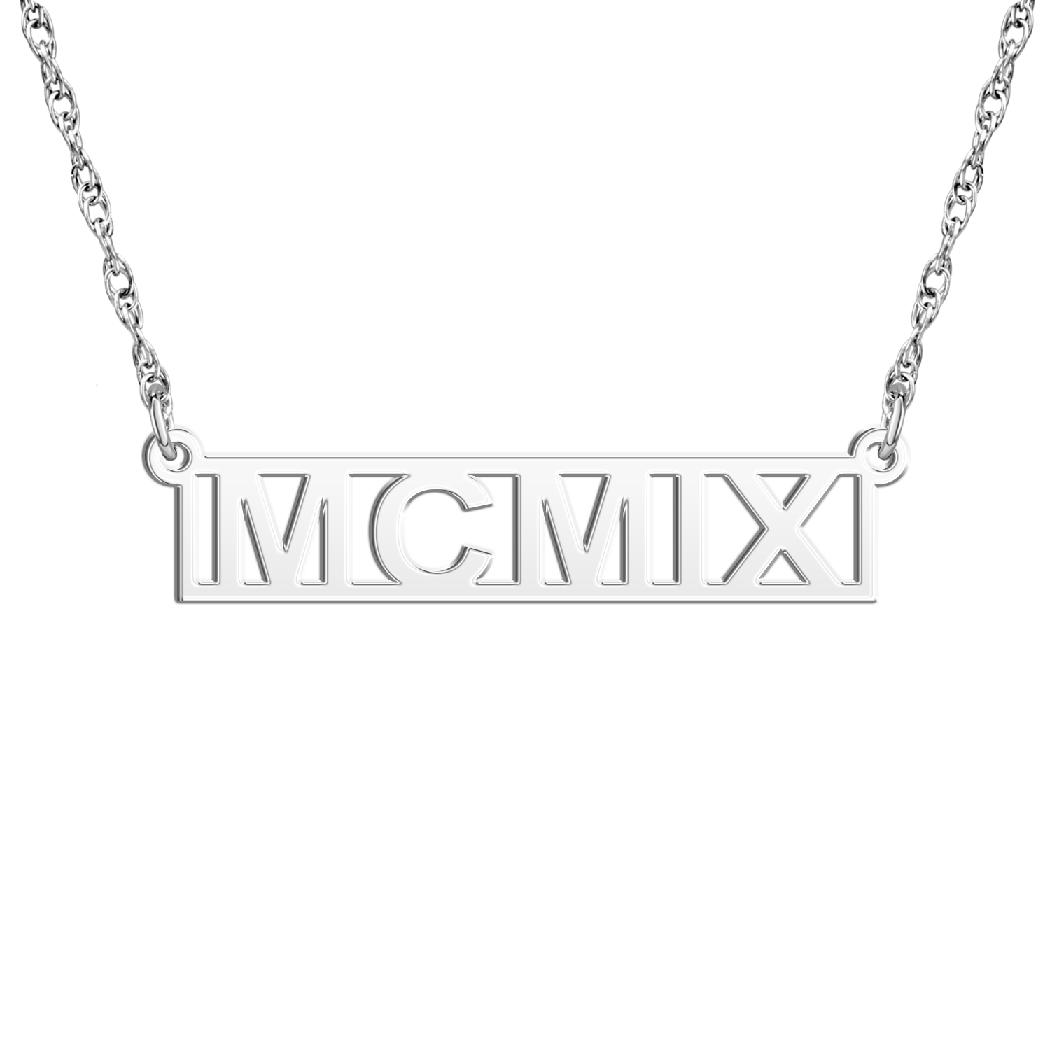 Rambler Founders' Roman Numeral Bar Necklace